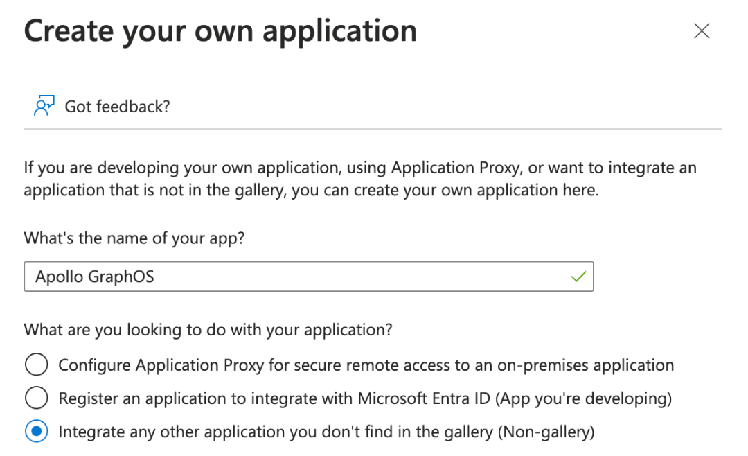 Application creation in Microsoft Entra ID