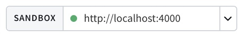 Sandbox URL field