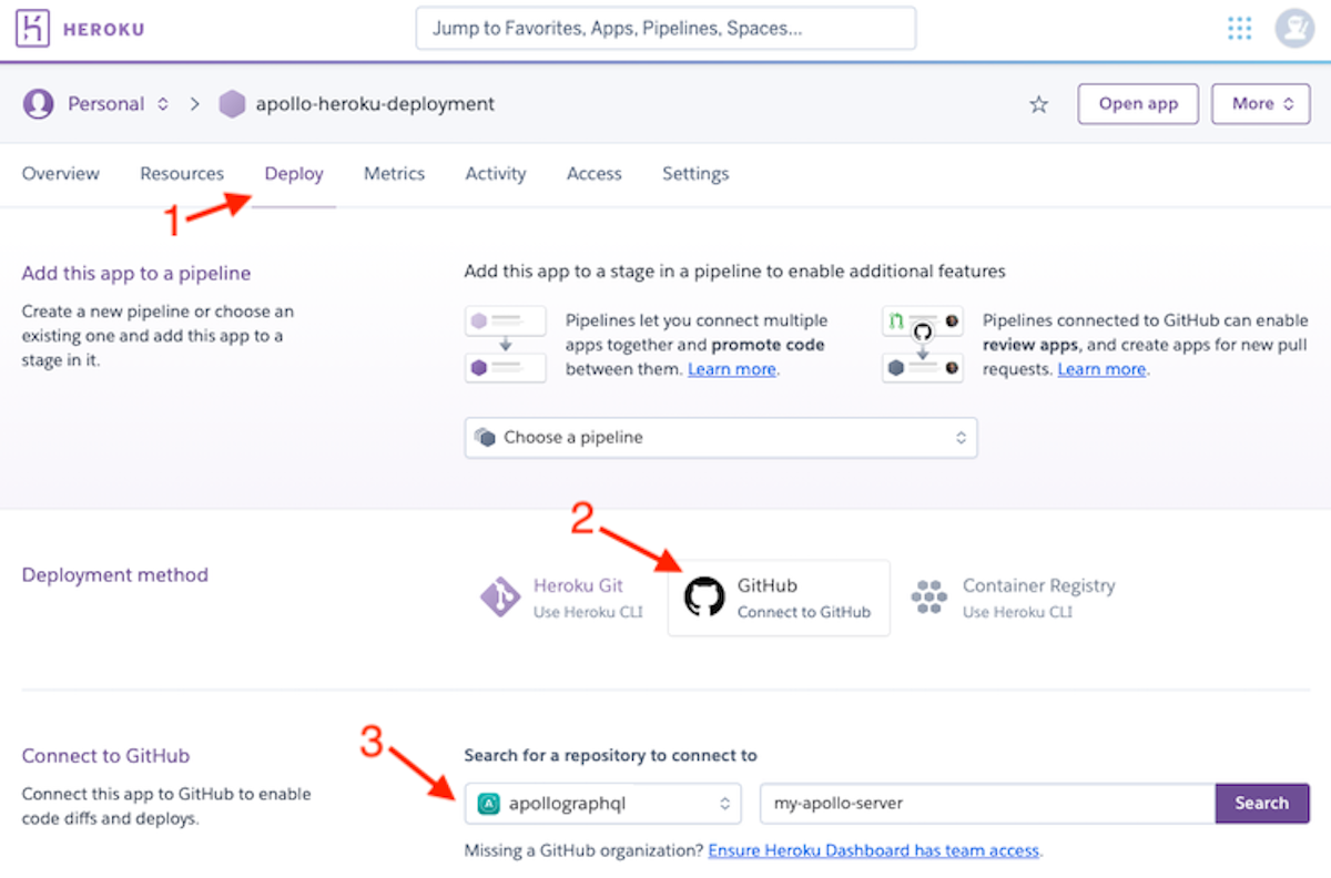 Configuring Heroku autodeploys