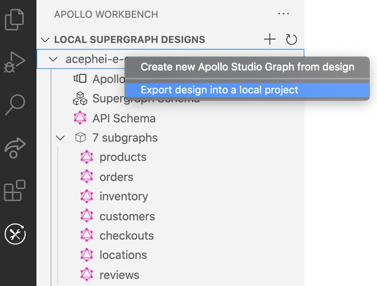 Export design to local project