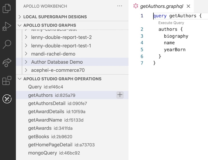 Studio operations in Workbench