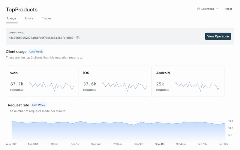 The Insights page in GraphOS Studio