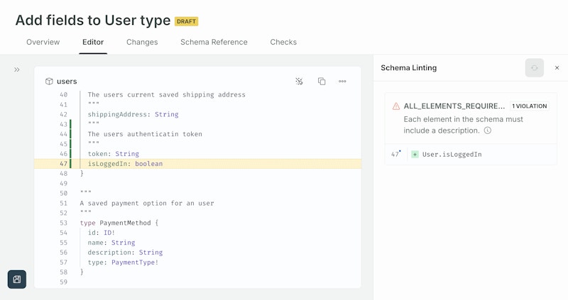 Highlighting linting violations in GraphOS Studio