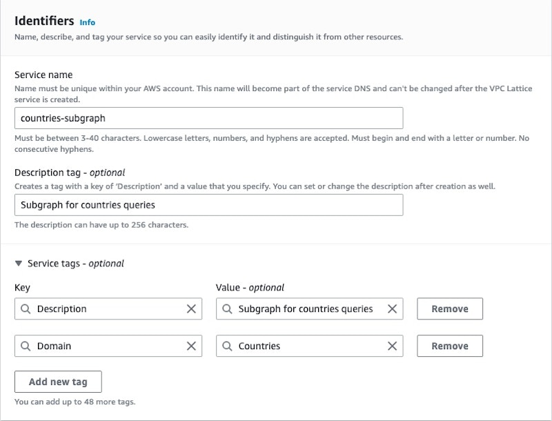 Amazon VPC service page