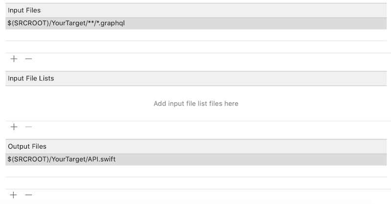 Setting input and output files