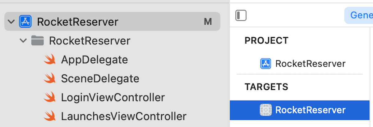 Selecting application target