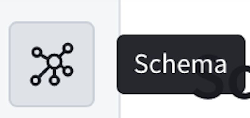 The schema icon to click