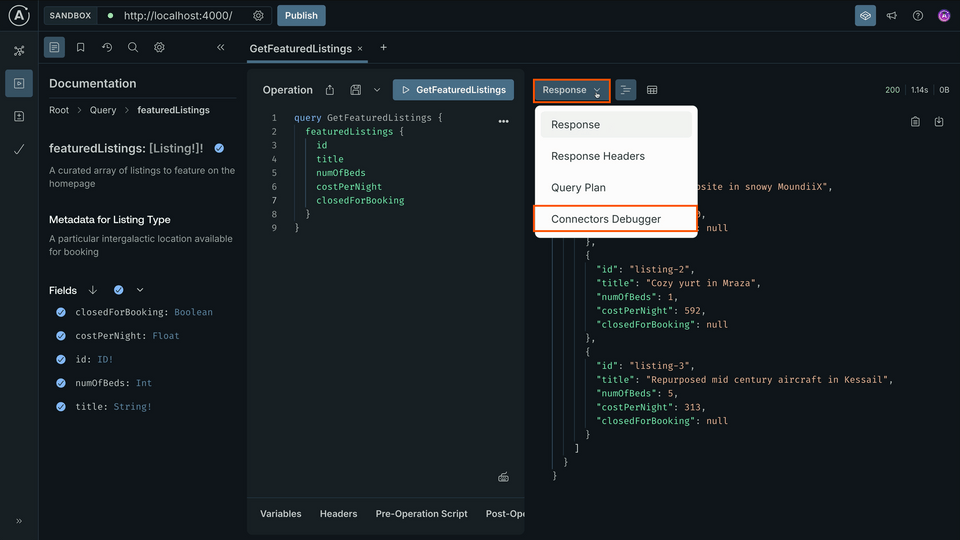 Connectors Debugger