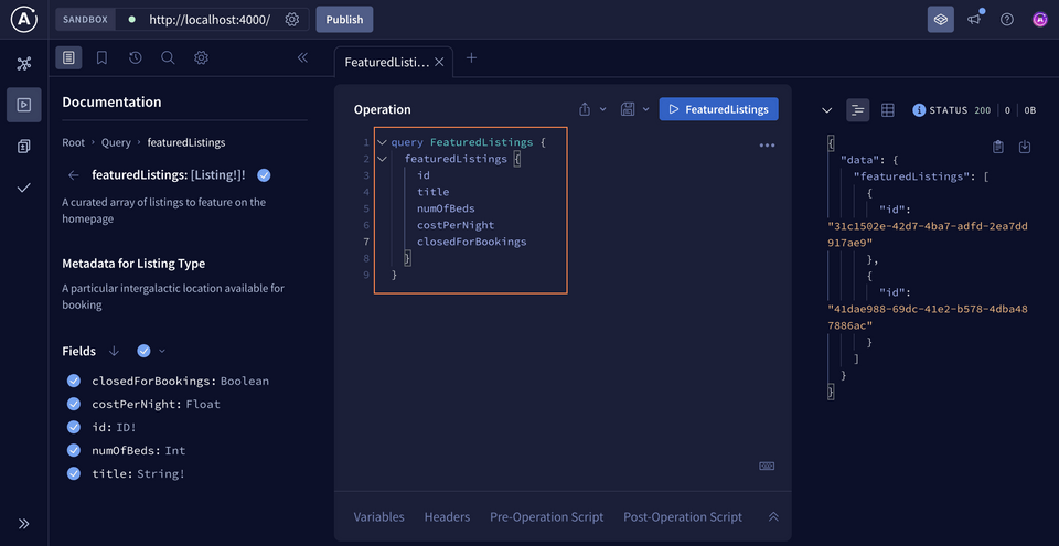 All scalar fields added to the query