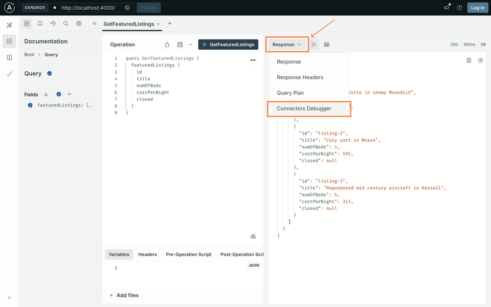 Connectors Debugger